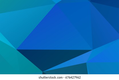 Light BLUE vector blurry triangle pattern. Modern geometrical abstract illustration with gradient. A new texture for your design.