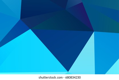 Light BLUE vector blurry triangle pattern. Colorful illustration in abstract style with gradient. A completely new design for your business.