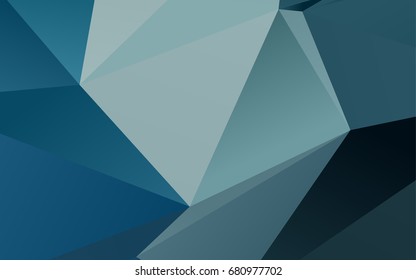 Light BLUE vector blurry triangle template. Colorful abstract illustration with gradient. The elegant pattern can be used as part of a brand book.