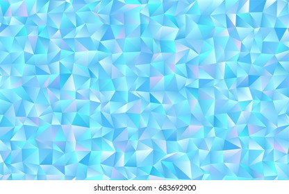 Light BLUE vector blurry triangle background. Shining illustration, which consist of triangles. The polygonal design can be used for your web site.