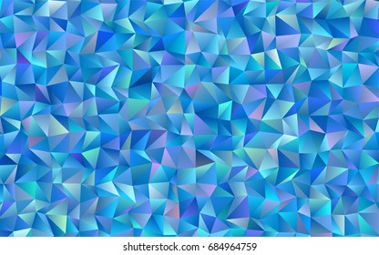 Light BLUE vector blurry triangle background. Glitter abstract illustration with an elegant design. The textured pattern can be used for background.