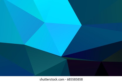 Light BLUE vector blurry triangle template. Triangular geometric sample with gradient.  The template can be used as a background for cell phones.