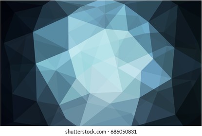 Light BLUE vector blurry triangle background design. Geometric background in Origami style with gradient. 