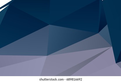 Light BLUE vector blurry triangle template. Creative illustration in halftone style with gradient. A completely new template for your business design.