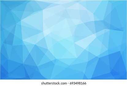 Light BLUE vector blurry triangle background design. Geometric background in Origami style with gradient. 