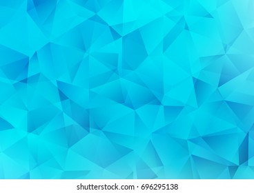 Light BLUE vector blurry triangle pattern. Creative illustration in halftone style with gradient. Brand-new style for your business design.