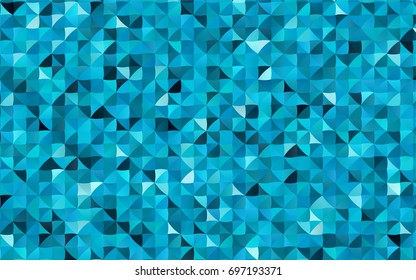Light BLUE vector blurry triangle background. Triangular geometric sample with gradient.  Triangular pattern for your business design.