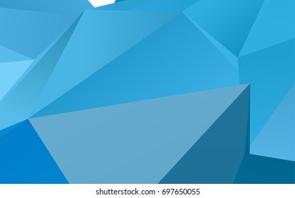 Light BLUE vector blurry triangle pattern. Glitter abstract illustration with an elegant design. Brand-new design for your business.