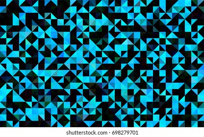Light BLUE vector blurry triangle pattern. A vague abstract illustration with gradient. The best triangular design for your business.