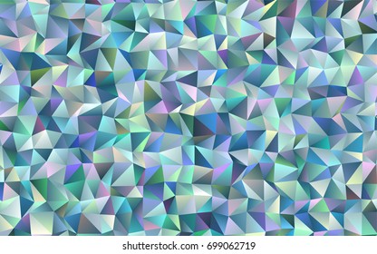 Light BLUE vector blurry triangle template. Shining colored illustration in a brand-new style. The polygonal design can be used for your web site.