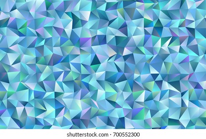 Light BLUE vector blurry triangle background. A sample with polygonal shapes. The textured pattern can be used for background.