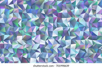 Light BLUE vector blurry triangle background. Triangular geometric sample with gradient.  The polygonal design can be used for your web site.