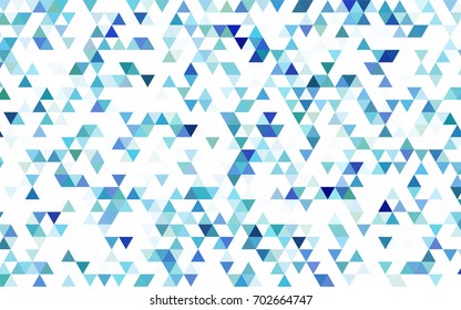 Light BLUE vector blurry triangle pattern. Colorful abstract illustration with gradient. Brand-new style for your business design.