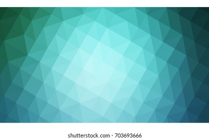 Light BLUE vector blurry triangle background design. Geometric background in Origami style with gradient. 