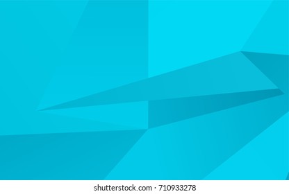 Light BLUE vector blurry triangle pattern. Geometric illustration in Origami style with gradient.  The completely new template can be used for your brand book.