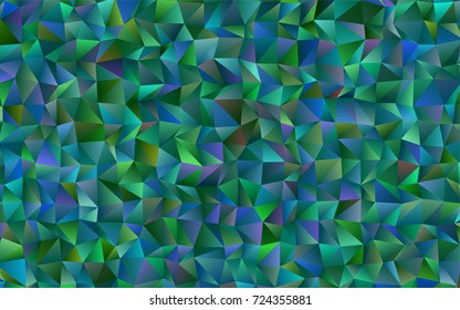 Light BLUE vector blurry triangle background. Creative geometric illustration in Origami style with gradient. The completely new template can be used for your brand book.