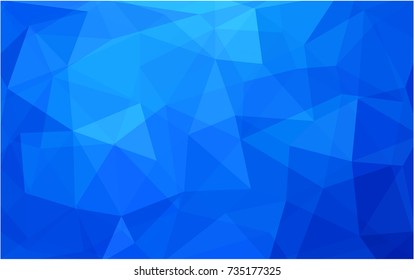 Light BLUE vector blurry triangle background design. Geometric background in Origami style with gradient. 