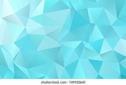 Light BLUE vector blurry triangle pattern. An elegant bright illustration with gradient. The elegant pattern can be used as part of a brand book.