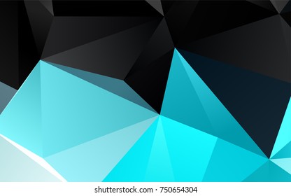 Light BLUE vector blurry triangle background. Brand-new colored illustration in blurry style with gradient. The completely new template can be used for your brand book.