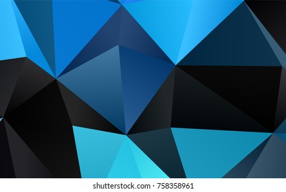 Light BLUE vector blurry triangle background. Shining colored illustration in a brand-new style. The completely new template can be used for your brand book.