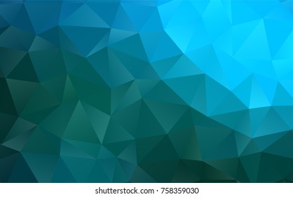 Light BLUE vector blurry triangle pattern. Shining colored illustration in a brand-new style. The elegant pattern can be used as part of a brand book.