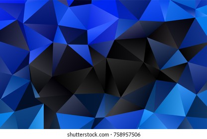 Light BLUE vector blurry triangle template. Shining colored illustration in a brand-new style. Brand-new design for your business.