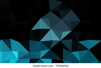 Light BLUE vector blurry triangle template. Modern geometrical abstract illustration with gradient. Brand-new style for your business design.