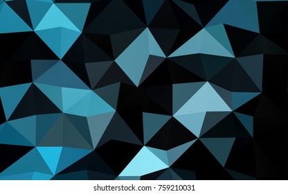 Light BLUE vector blurry triangle template. A vague abstract illustration with gradient. The template can be used as a background for cell phones.