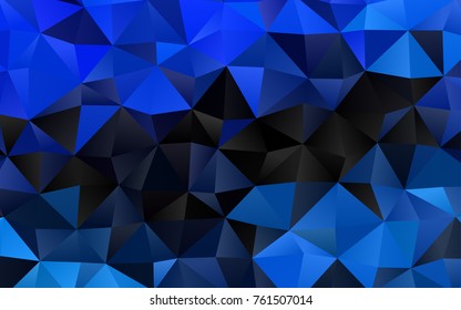 Light BLUE vector blurry triangle pattern. Creative illustration in halftone style with gradient. The completely new template can be used for your brand book.
