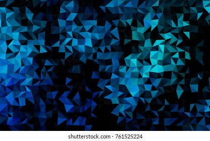 Light BLUE vector blurry triangle template. A completely new color illustration in a vague style. Brand-new design for your business.