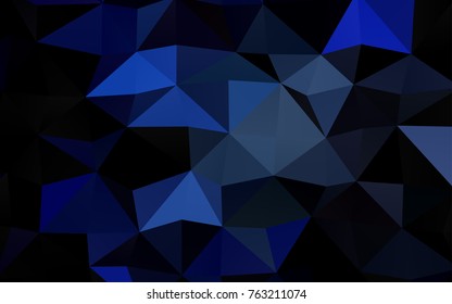 Light BLUE vector blurry triangle template. Shining illustration, which consist of triangles. A new texture for your design.
