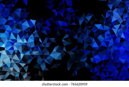 Light BLUE vector blurry triangle template. Shining illustration, which consist of triangles. Brand-new design for your business.