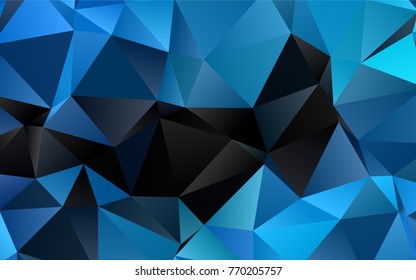 Light BLUE vector blurry triangle template. A vague abstract illustration with gradient. The completely new template can be used for your brand book.