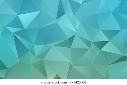 Light BLUE vector blurry triangle template. A vague abstract illustration with gradient. The textured pattern can be used for background.