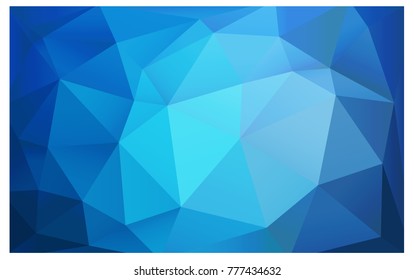 Light BLUE vector blurry triangle background design. Geometric background in Origami style with gradient. 