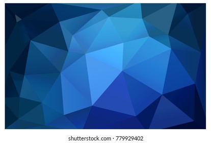 Light BLUE vector blurry triangle background design. Geometric background in Origami style with gradient. 
