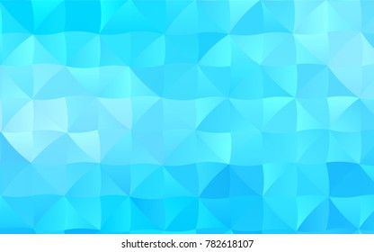 Light BLUE vector blurry triangle template. Shining illustration, which consist of triangles. The elegant pattern can be used as part of a brand book.
