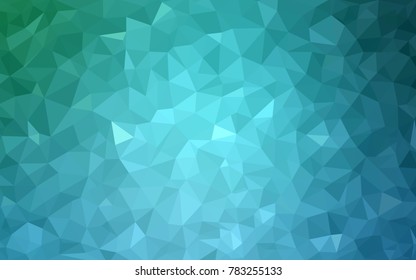Light BLUE vector blurry triangle background design. Geometric background in Origami style with gradient. 