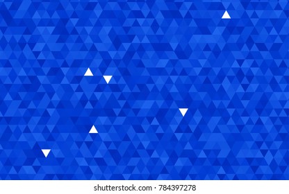 Light BLUE vector blurry triangle template. Geometric illustration in Origami style with gradient.  The textured pattern can be used for background.