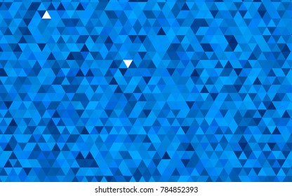 Light BLUE vector blurry triangle background. Creative illustration in halftone style with gradient. The completely new template can be used for your brand book.
