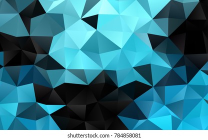 Light BLUE vector blurry triangle template. Creative geometric illustration in Origami style with gradient. The best triangular design for your business.