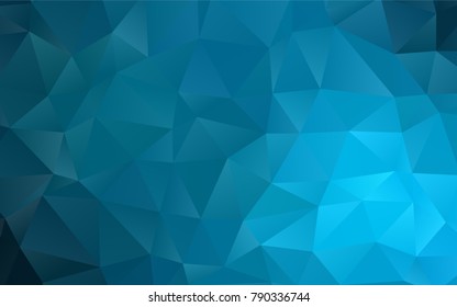 Light BLUE vector blurry triangle template. A sample with polygonal shapes. The elegant pattern can be used as part of a brand book.