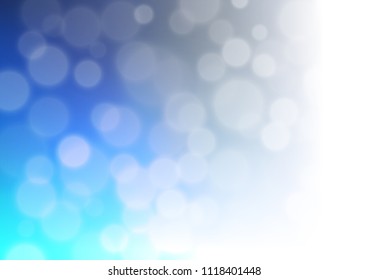 Light BLUE vector bokeh and colorful pattern. Glitter abstract illustration with an elegant design. A completely new template for your design.