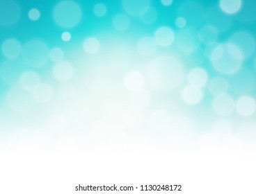 Light BLUE vector bokeh and colorful pattern. Creative illustration in halftone style with gradient. The template can be used for your brand book.