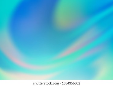 Light BLUE vector bokeh and colorful pattern. Creative illustration in halftone style with gradient. A completely new template for your design.