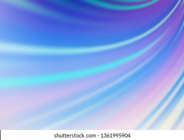 Light BLUE vector bokeh and colorful pattern. Creative illustration in halftone style with gradient. The template can be used for your brand book.