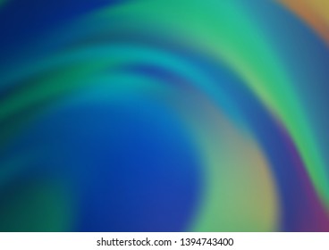 Light BLUE vector bokeh and colorful pattern. Colorful illustration in blurry style with gradient. The template for backgrounds of cell phones.