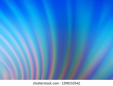 Light BLUE vector bokeh and colorful pattern. An elegant bright illustration with gradient. A completely new design for your business.