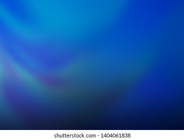 Light BLUE vector bokeh and colorful pattern. Creative illustration in halftone style with gradient. A completely new template for your design.