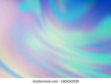 Light BLUE vector bokeh and colorful pattern. Colorful abstract illustration with gradient. Brand new style for your business design.